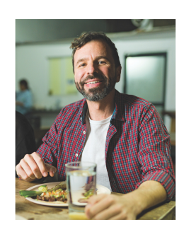 Man Smiling at Camera