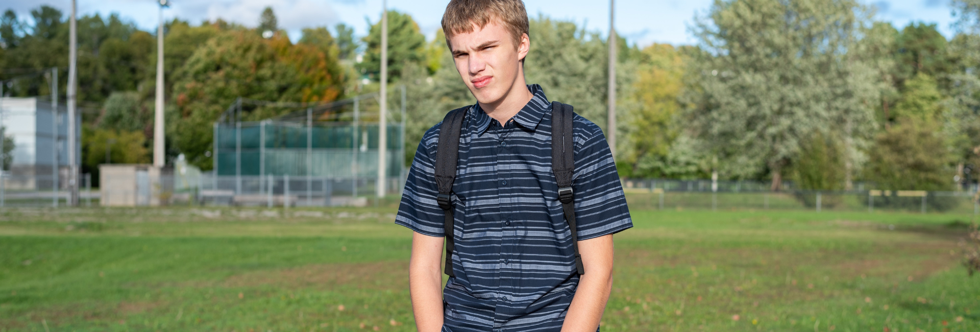 Teenager at School
