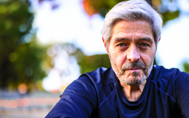 Man smiling at camera